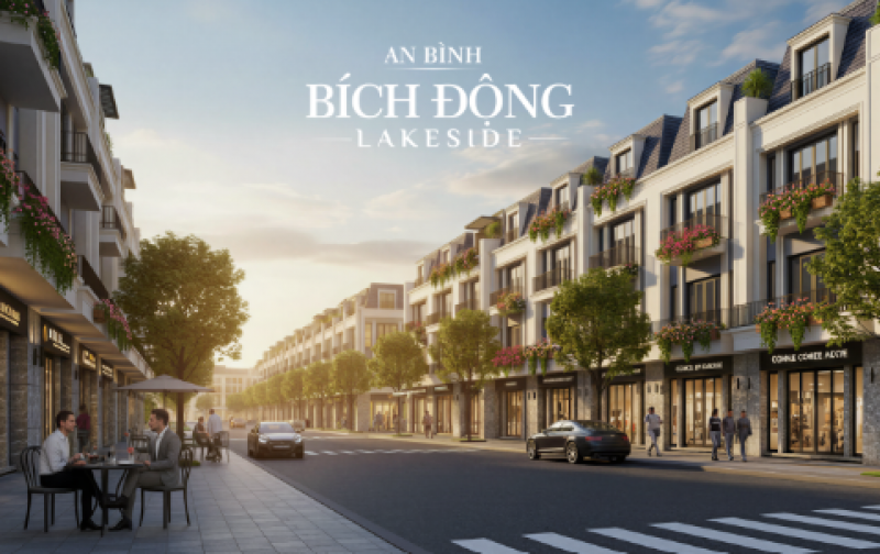 Bán nhanh lô liền kề trục chính Bích Động Lakeside – 114m² – mặt tiền 6m – giá từ  65tr/m²